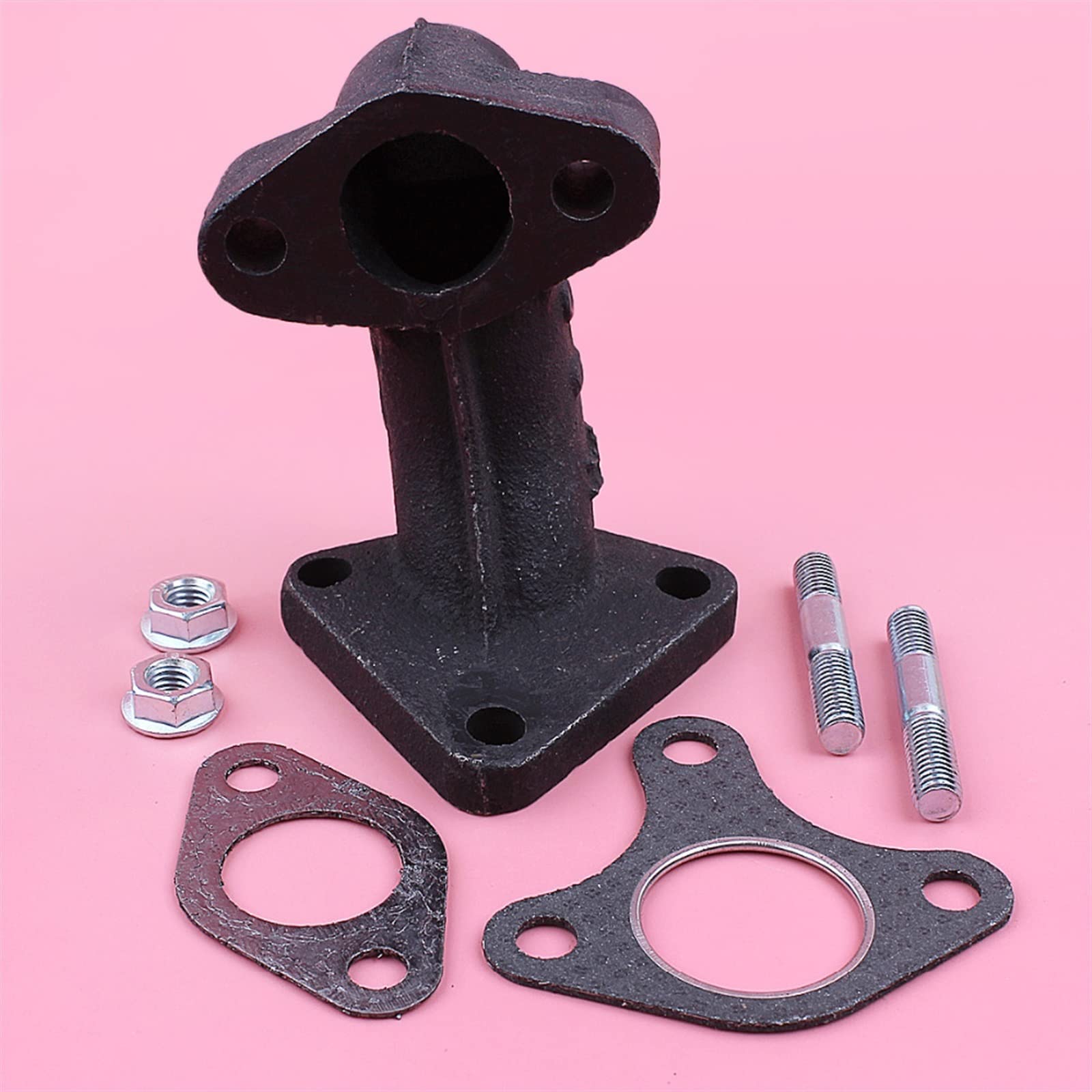 MANGRY Silenziatore di Scarico Tubo Collettore Guarnizione Bullone Dado Guarnizione Kit for GX340 GX390 11HP 13HP GX 340 390 Rasaerba Motore Pezzo di Ricambio