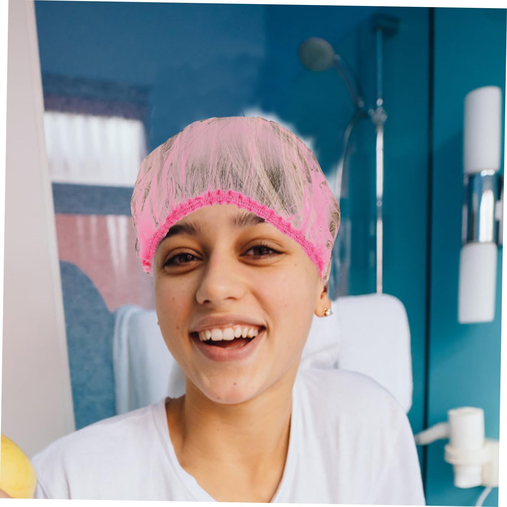 500piezas Gorros De Ducha Para Mujer Desechables Estéticos Elásticos Pelo Baño