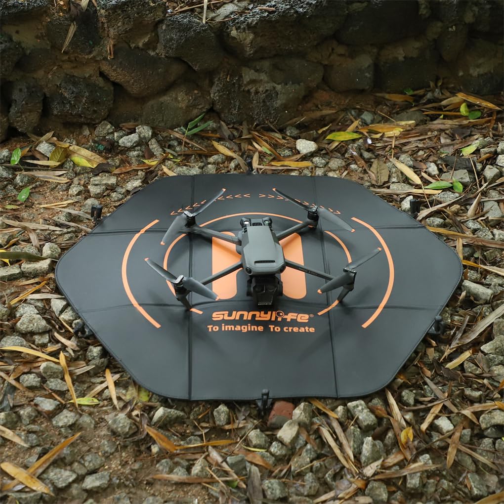 La plataforma de aterrizaje para drones AVATA 2 ofrece mayor resistencia al viento y al agua, además de una exquisita bolsa de almacenamiento portátil, Negro, 80cm