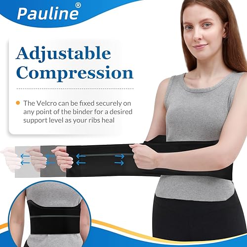 Miniatura 4 de Pauline Broken Rib Brace para mujer  Carpeta de compresión para costillas agrietadas y alivio del dolor de pecho  Cinturón de costilla para caja
