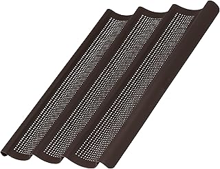 Lurch 85085 Moule à La Baguette Flexiform pour 3 pièces Silicone Marron 20 x 15 x 10 cm