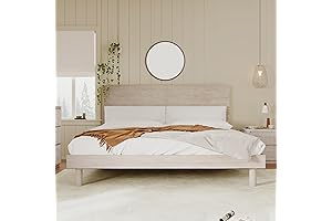 Harper & Bright Designs Low Wooden Bed Frame