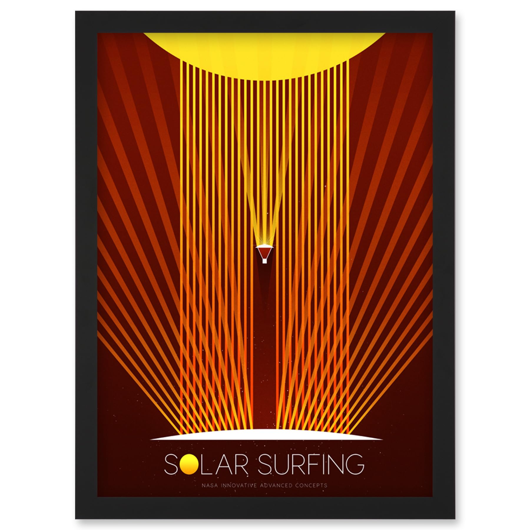 Artery8 NASA Solar Surfing Innovative Advanced Concepts Living Room Artwork Framed Wall Art Print A4
