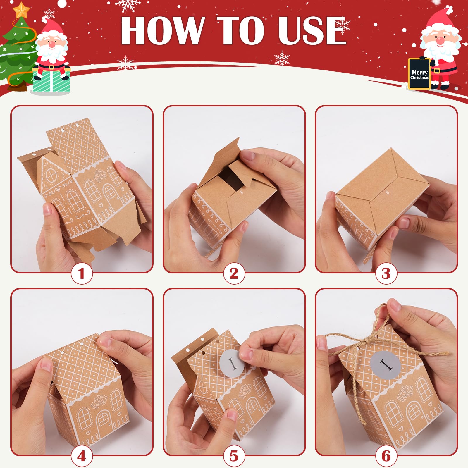 Kit DIY - Calendrier de l'avent étoiles à suspendre Kit DIY - Calendrier de l'avent étoiles à suspendre