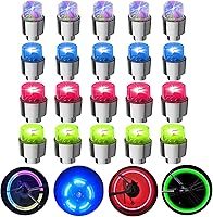 Vista 11 de 12 luces LED parpadeantes para rueda, luces para válvula de llanta de automóvil, camión, moto y bicicleta