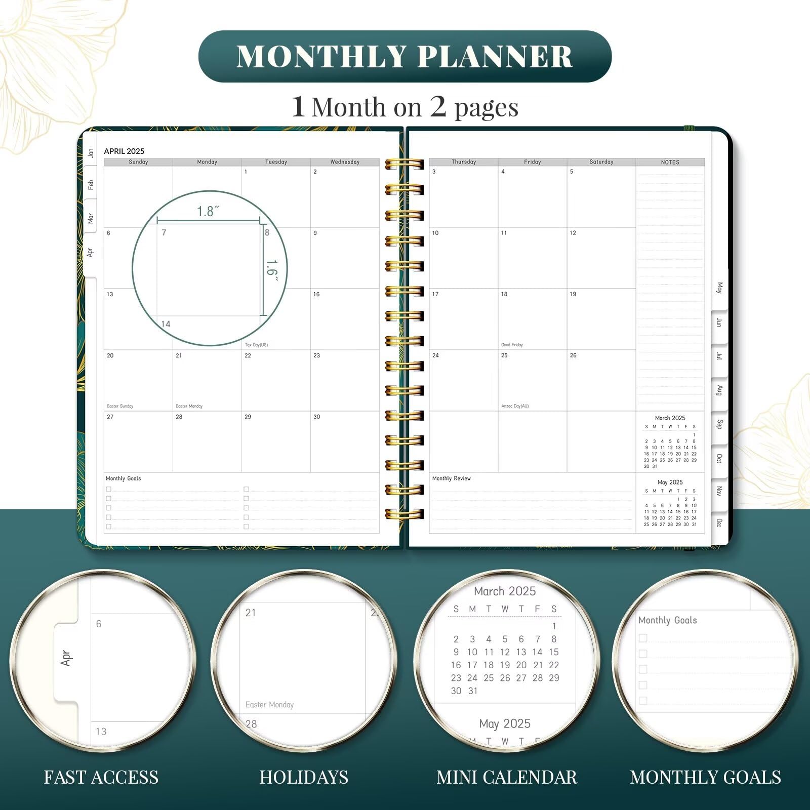 2024-2025 Planner - Weekly & Monthly Planner Spiral Bound, Planner 2024-2025 From