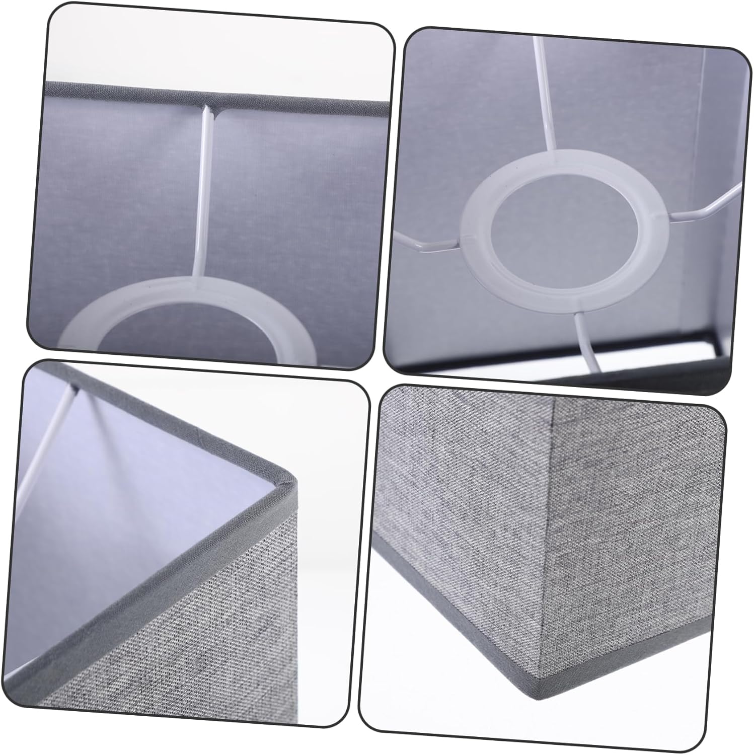 Floor Lamp Floor Lamp Square Shade Rectangular Linen Hand Washable Table Light Cover