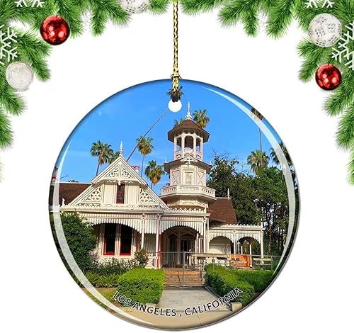 Miniatura 5 de Weekino California Los Ángeles Griffith Observatory USA Adorno de árbol de Navidad para decoración colgante colgante de decoración de viaje de