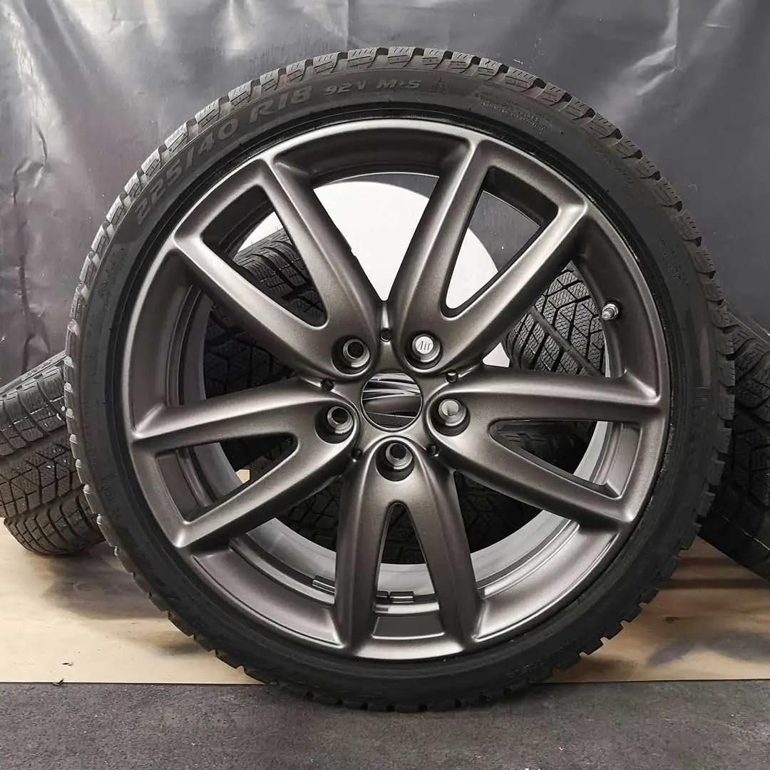 AutoFullCar Felgen-Pack - Flüssigvinyl Full Dip Sprühfarbe Sprühlack - 4 Sprays Hyperblack Metallic - 400 ml Einheit