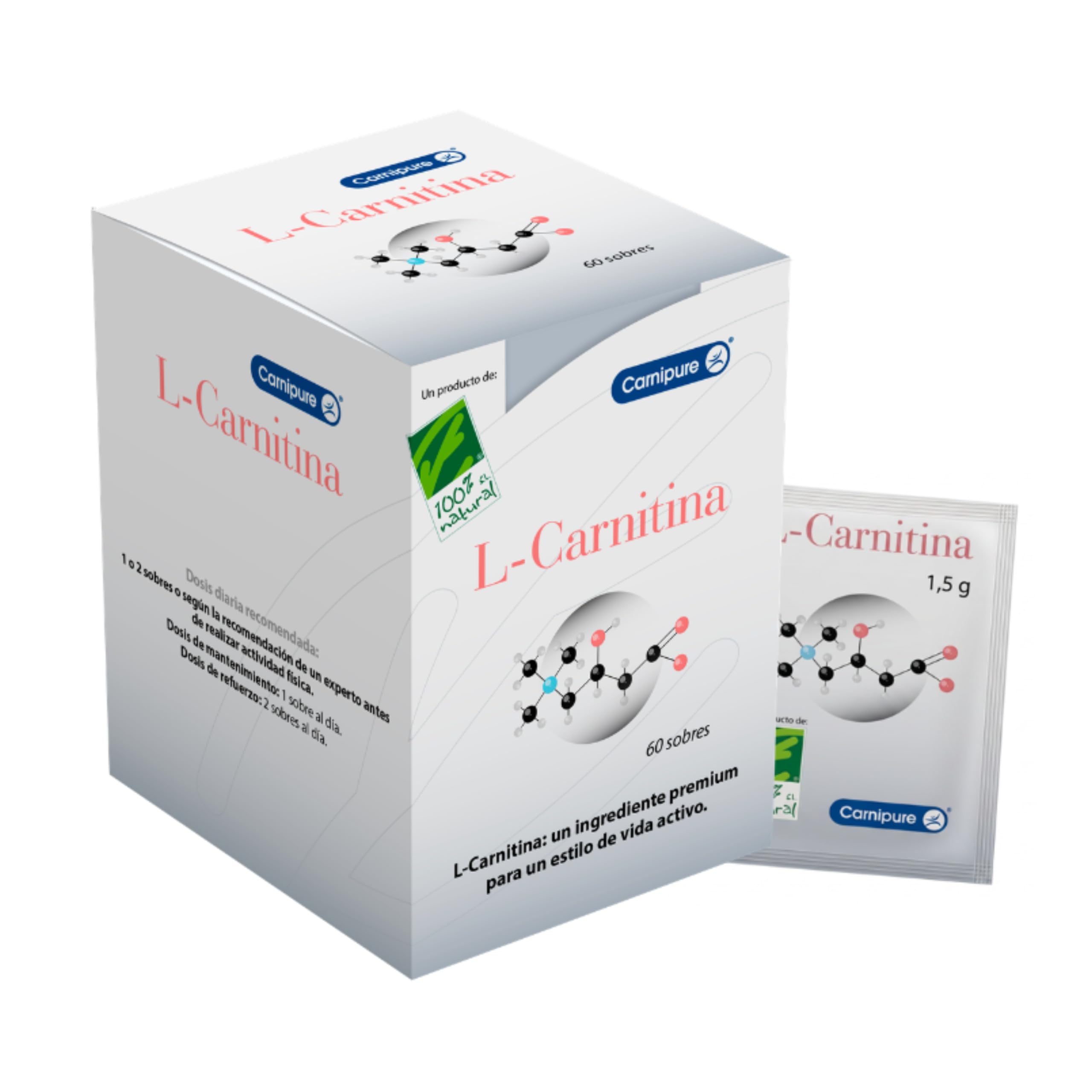 l carnitina dosis recomendada L‑Carnitina Carnipure® 1.500mg - 2 Meses - Alta Pureza - Estilo de Vida Activo - Buena Estabilidad y Biodisponibilidad - Metabolismo Energético - Sin Aditivos - 60 Sobres MET THATIONE – Glowing vitamins-health Kit:BPC-157 (5 Vials Kit) - 25 mg