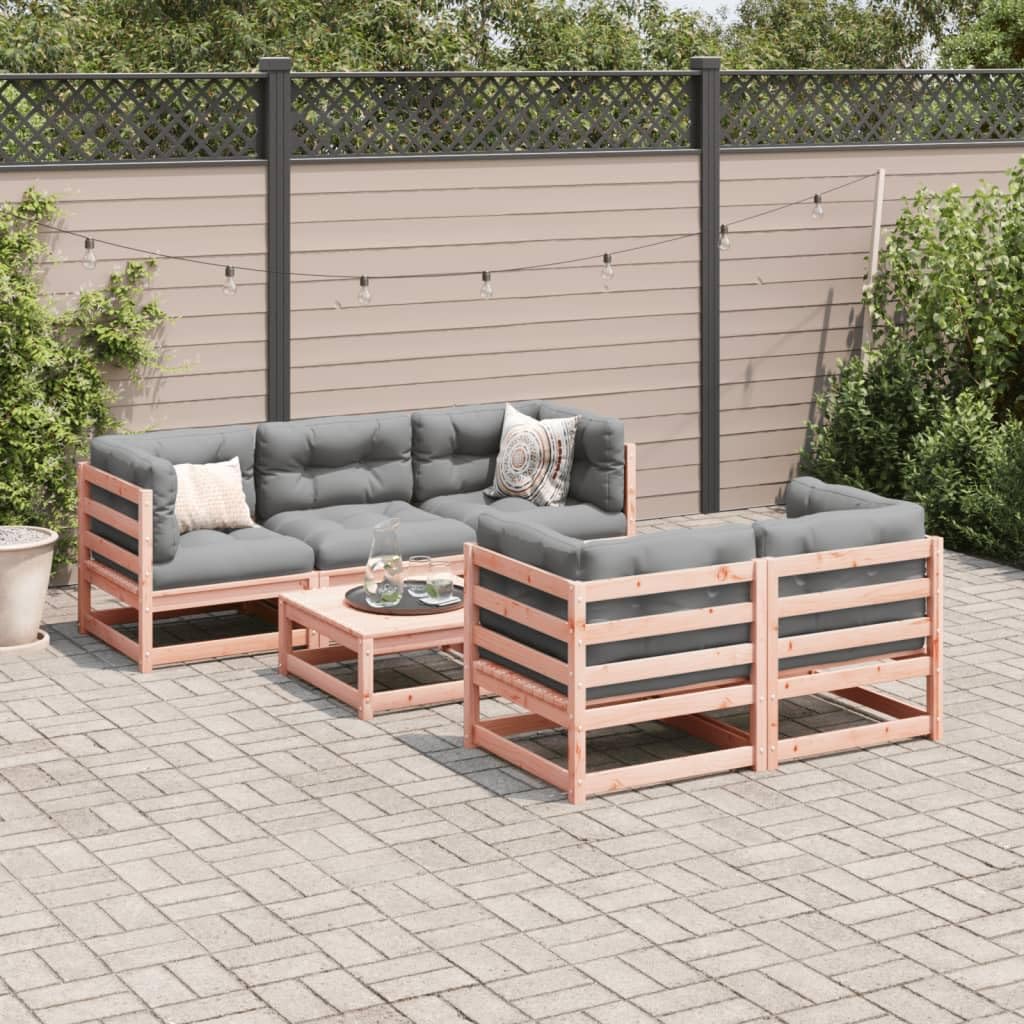 Gecheer 6Piece Garden Sofa Set, Balcony Furniture, Lounge Garden