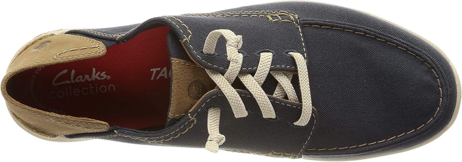 Clarks Men's Gorwin Lace Sneaker 12 Navy Textile