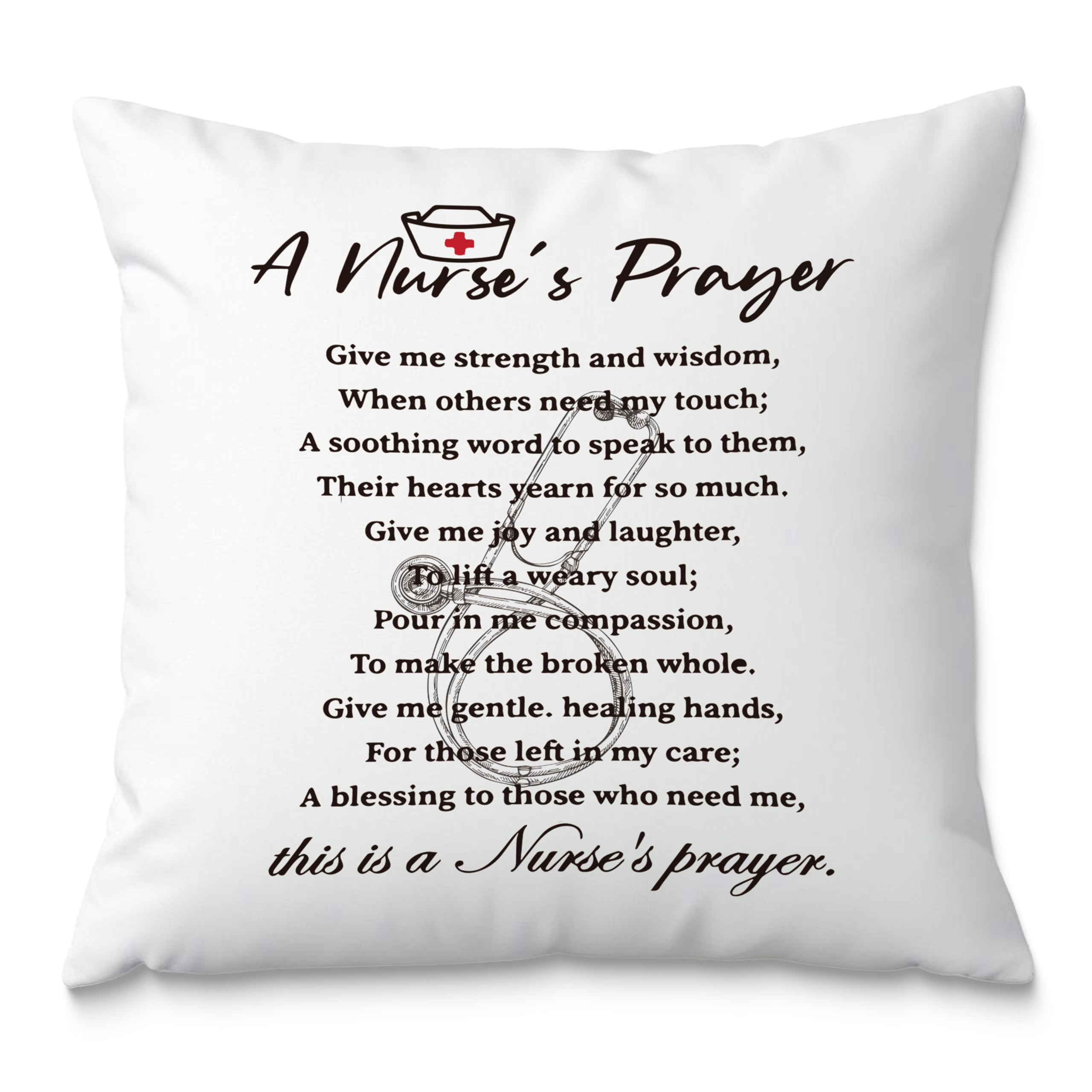 Fuasei Nurse Gifts Pillow Covers 18x18 Nurse Gifts for Women Gifts for Nurses Nursing Student Gifts Nurse Appreciation