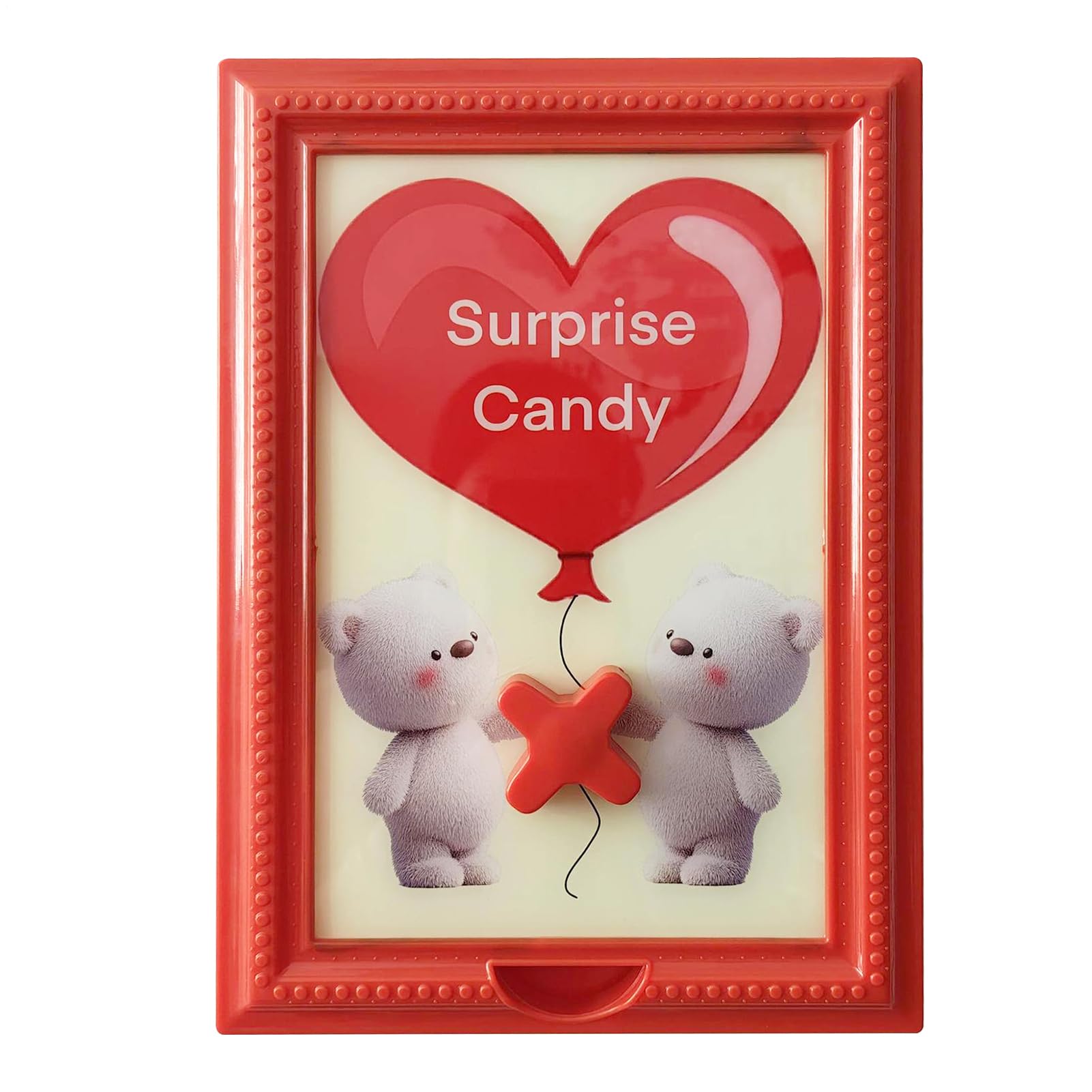 Cadre photo distributeur de bonbons chocolat snack pour décoration de table et bar