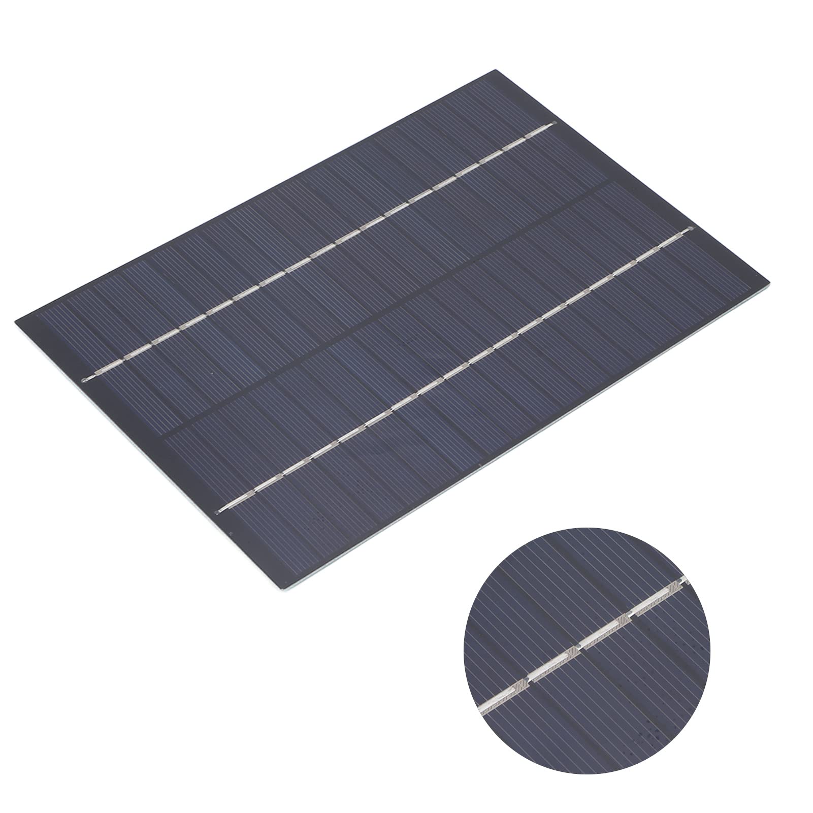 Paneles Solares de Polisilicio 4.2W 18V Mini Panel de Cargador Solar de Polisilicio Portátil para Paneles Solares de Electrodomésticos de Baja Potencia