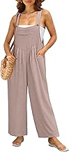 IWOLLENCE Dungarees for Women UK Summer Jumpsuits Playsuit Overalls Pregnancy Maternity Loose Casual Holiday Wear with Side Pockets Adjustable Straps
