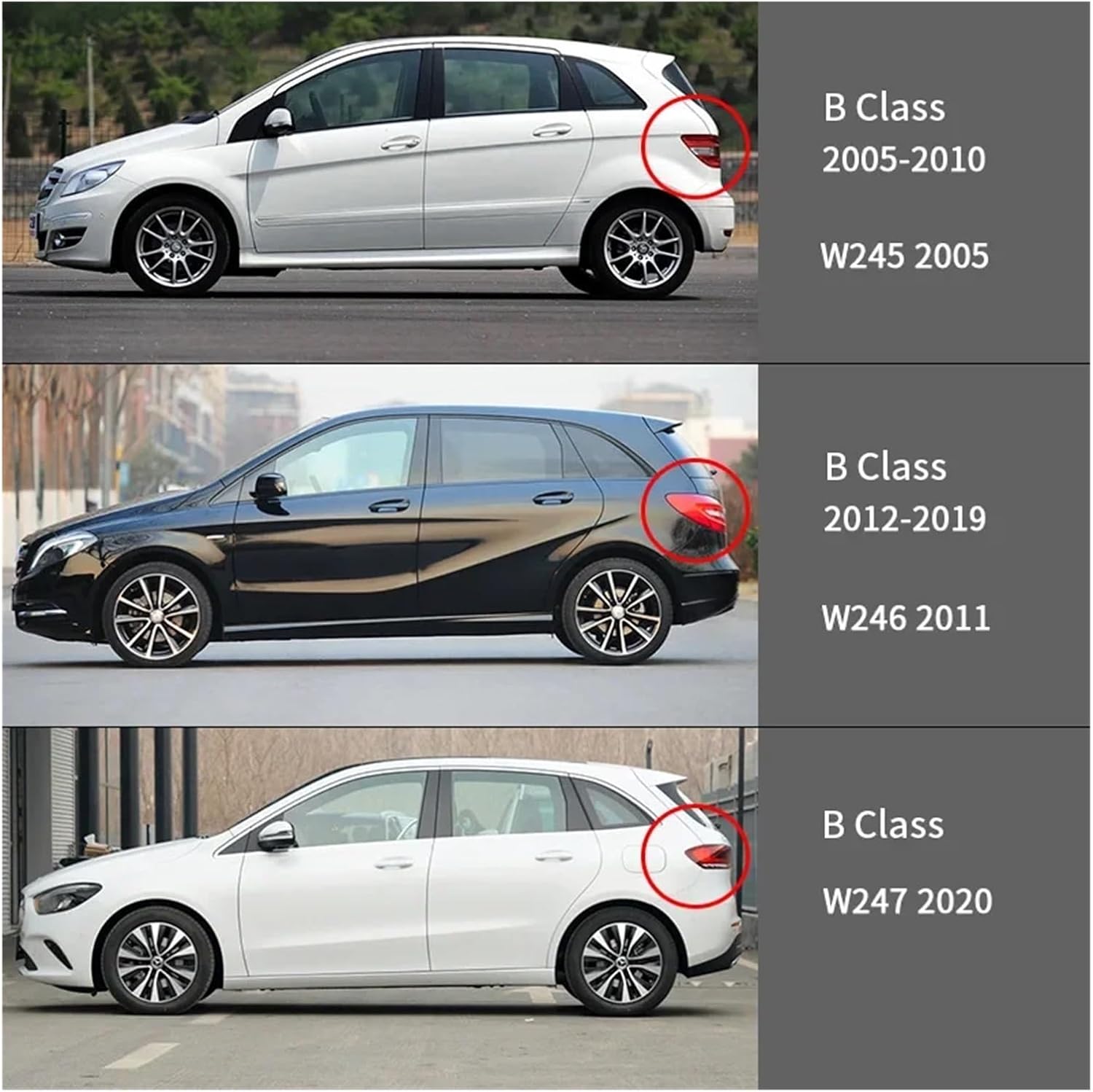 Compatible With Mercedes-Benz B Class W245 W246 W247 Accessories Weathershields Wind Rain Guard Bright Strip Wind Deflectors(MK1-W245 2005-2010)