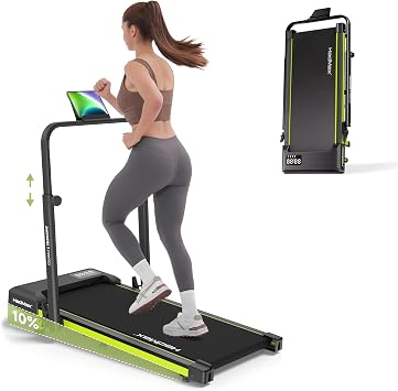 Walking Pad Treadmill with Incline and Height Adjustable Handle Bar | Small Foldable Treadmills for Home,3.0HP Under Desk Walking Pad,Compact Quiet for Apartment Office