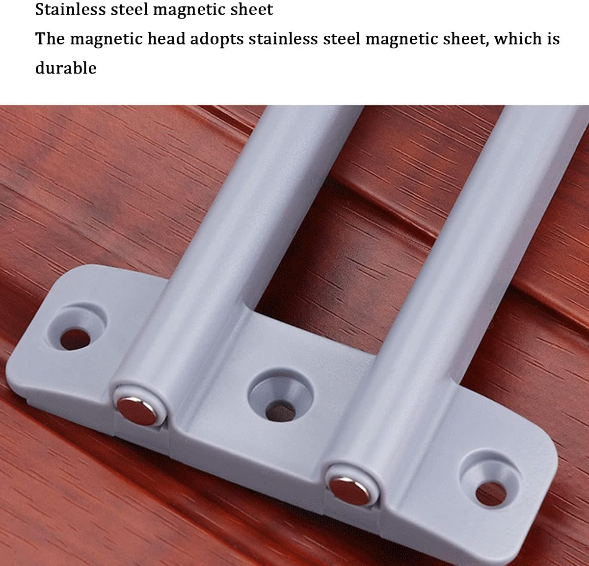 Push-to-Open Door Catch Cupboard Latch Touch 3 pcs Heavy Duty Cabinet Drawer Magnet to Open Pressure Release Grey