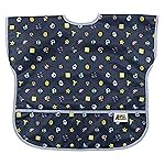 Bumkins Short Sleeve Bib for Girl or Boy, Toddler and Kids for 1-3 Years, Large Size, Essential Must Have for Junior Children, Eating, Mess Saving Soft Fabric Apron for Play, Nintendo Super Mario