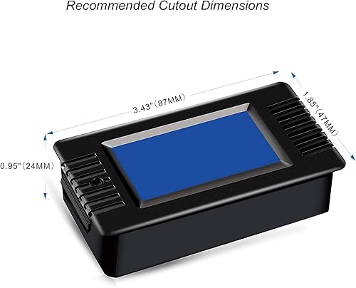Miniatura 5 de CrocSee AC 80-260V 100A CRS-022B Pantalla LCD Voltaje de corriente digital Potencia Frecuencia de energía Factor de potencia Multímetro Amperímetro