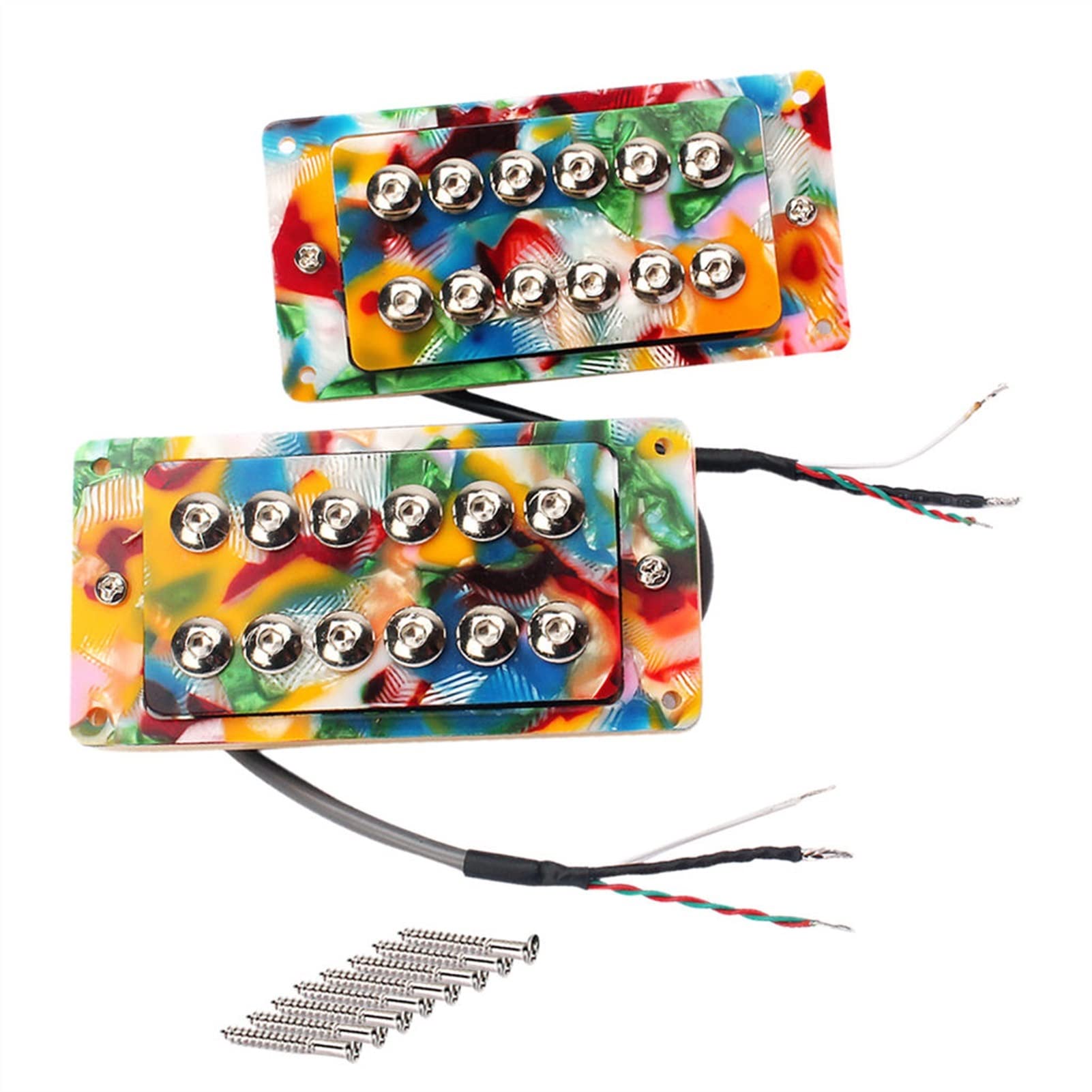 Kolorowy Elektryczny Gitara Humbucker Bridge Pickup Zestaw Śrubowy Dla Gibson Zestaw odbioru