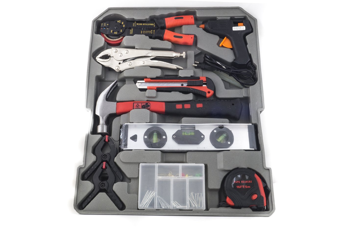 Cassetta Attrezzi A Trolley Con 187 Utensili - Valigetta Alluminio, 4 Scomparti, Portatile - Foto 5