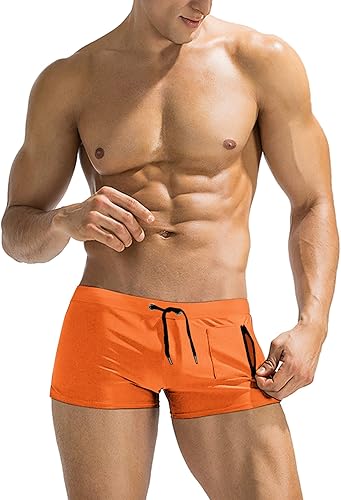 Miniatura 7 de Coofandy - Traje de baño para hombre con bolsillo con cierre de cremallera