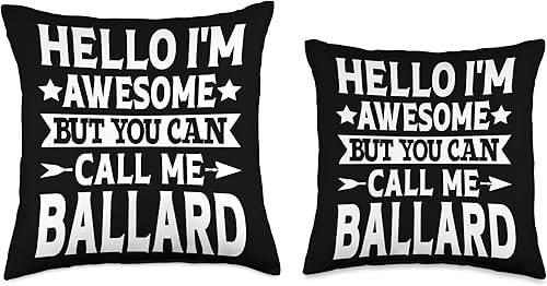 Miniatura 3 de Ballard Surname Call Me Ballard Family Last Name Ballard Throw Pillow
