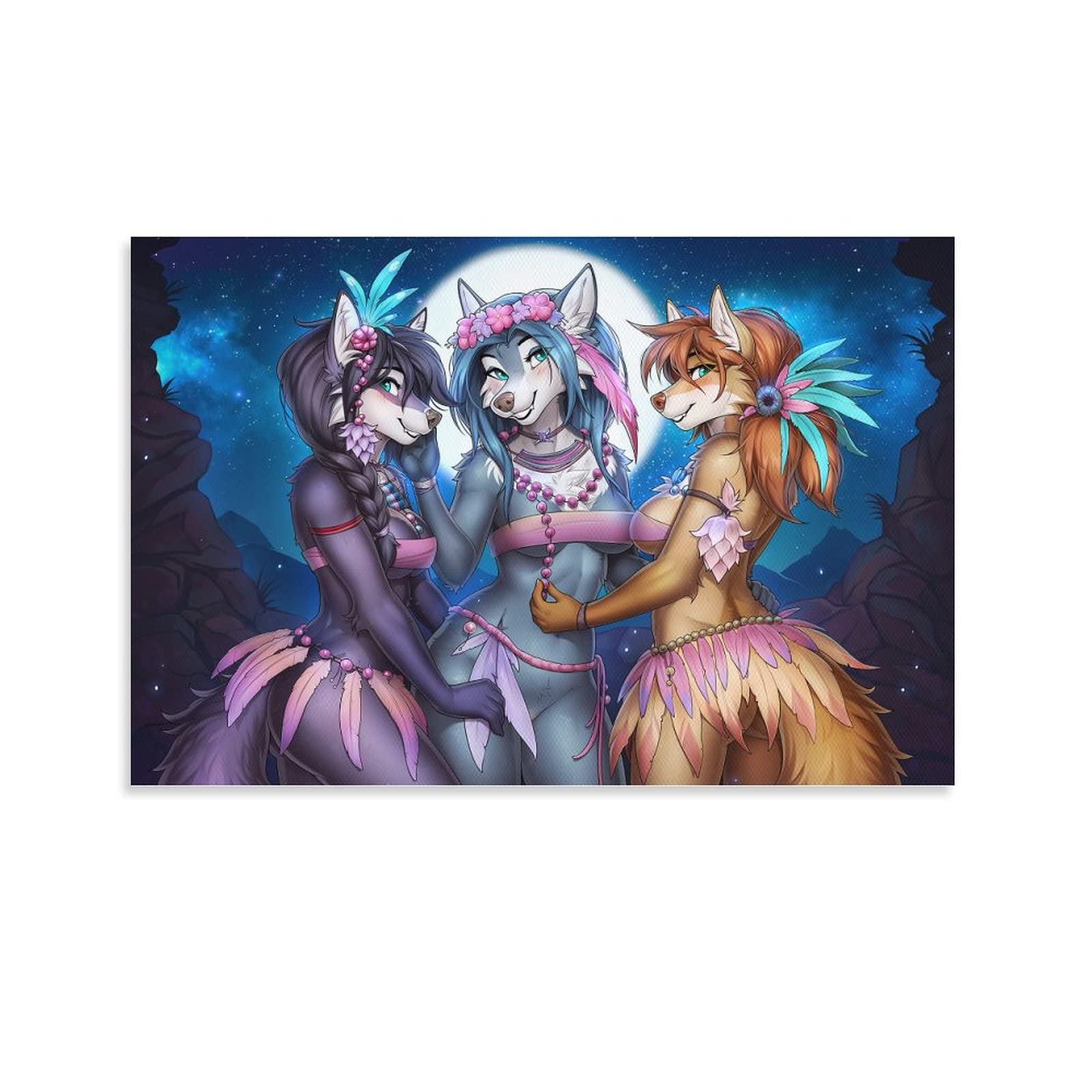 Amazon.com: Furry Art Poster Furry Girl Poster Sexy Ecchi Anime Poster  Poster Decorative Painting Canvas Wall Art Living Room Posters Bedroom  Painting 16x24inch(40x60cm): Posters & Prints