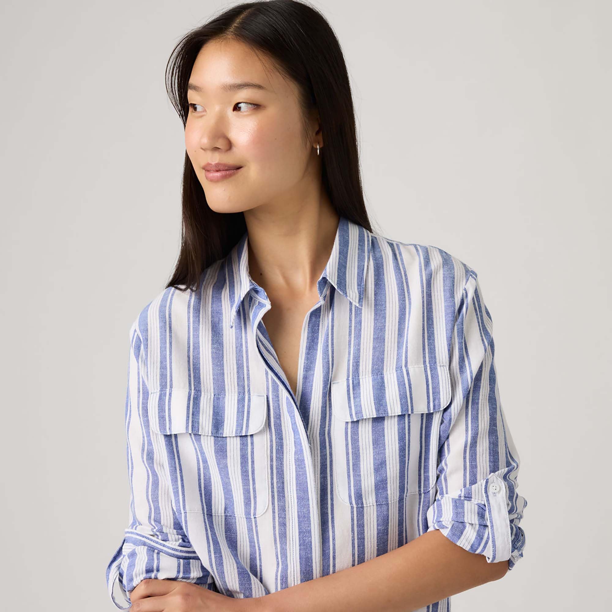 Levi's Donna Camicetta Elaine Utility con Chiusura a Bottoni, Relaxed Fit