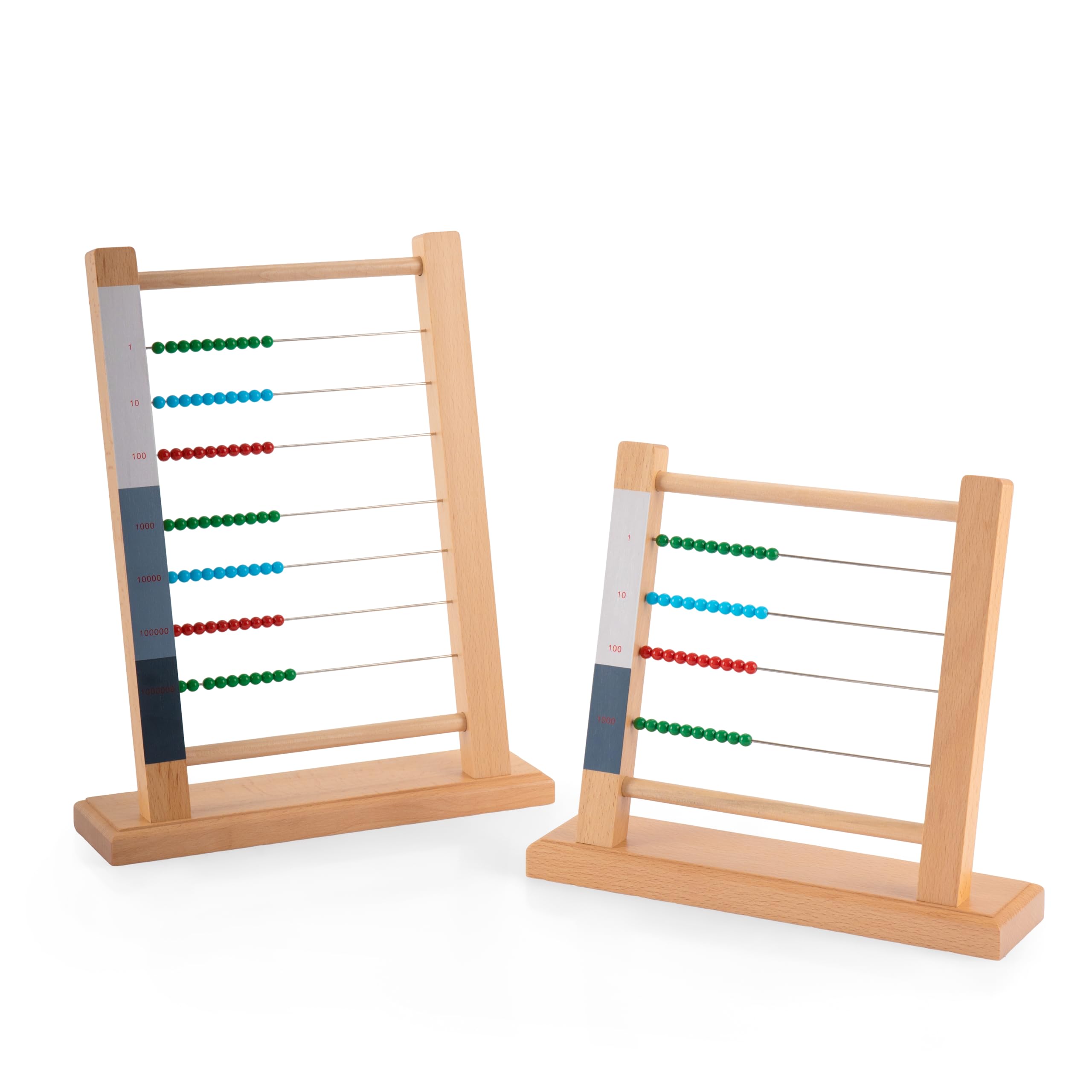 Montessori materiali matematici, giocattolo educativo in legno per numeri e calcoli, scuola materna e elementare, scuola domestica e aule a partire dai 3 anni (cornice grande Montessori)