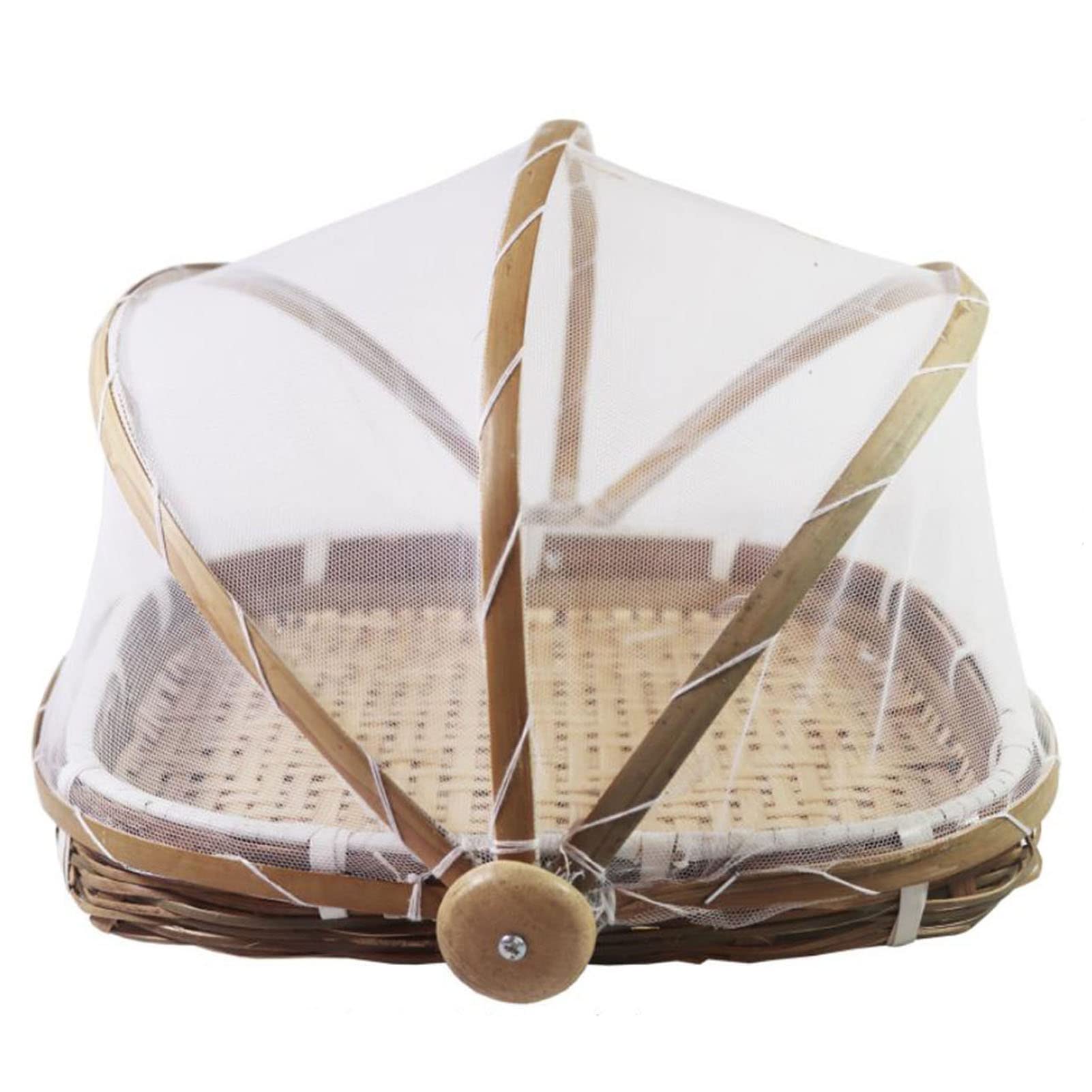 Vnook One Color Food Service Tent Basket Bamboo Fruit Vegetable Bread Basket