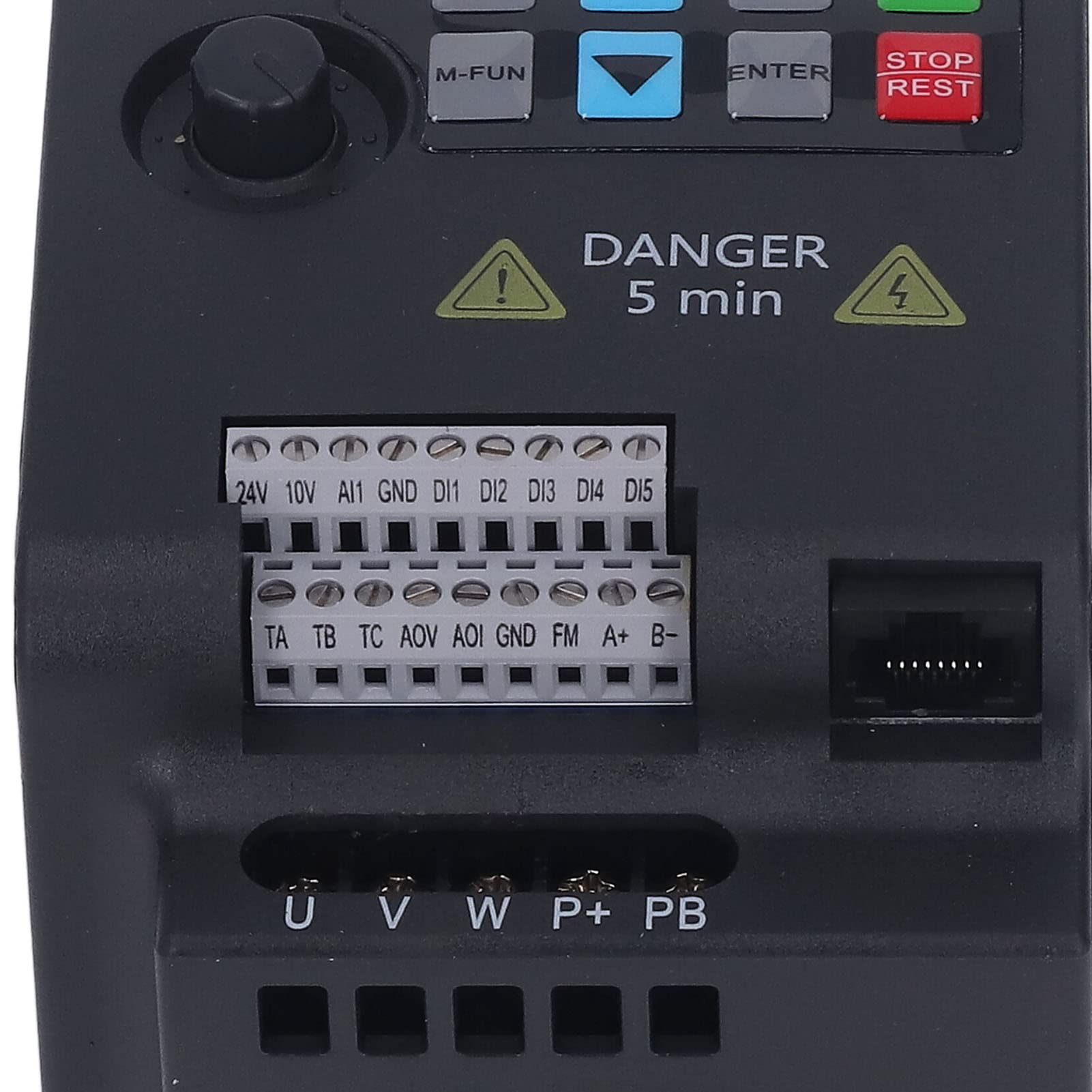 Regolatore di Frequenza Inverter Montato su Guida a Frequenza Variabile Trifase 1.5KW VFD Ingresso AC380V Uscita AC0-380V Per Centrale Elettrica di Manutenzione