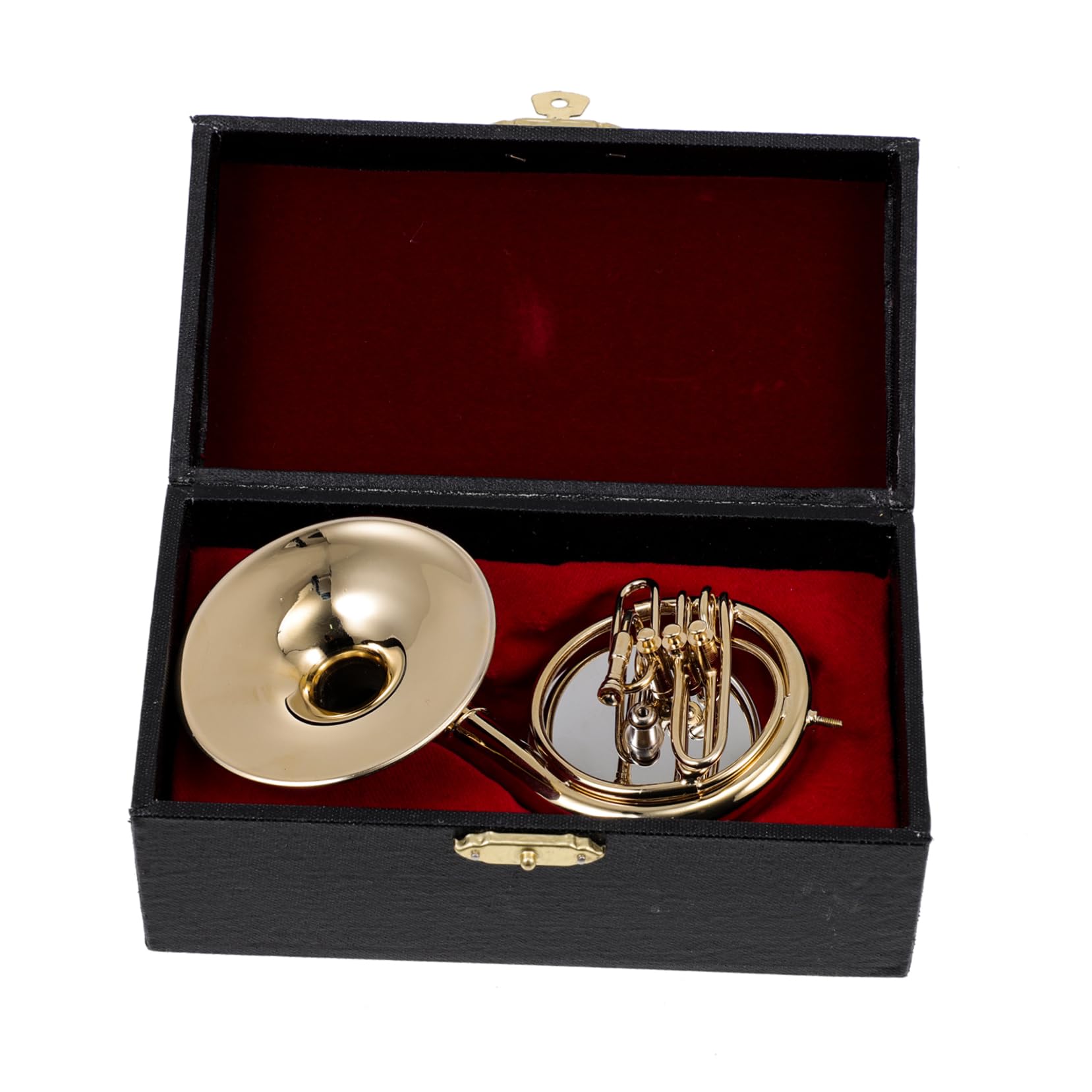 HANABASS 1 Set Musical Instrument Model Miniature Realistic Small Sousaphone Delicate Tuba Model Tuba Instrument Musical Instruments Mini Musical Instrument 24k Gold Plated Copper Golden