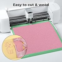 Vista 30 de HTVRONT - Rollos de vinilo termotransferible (HTV) blanco y negro, 12 pulgadas x 15 pies de vinilo de planchado para Cricut & Cameo, para camisas