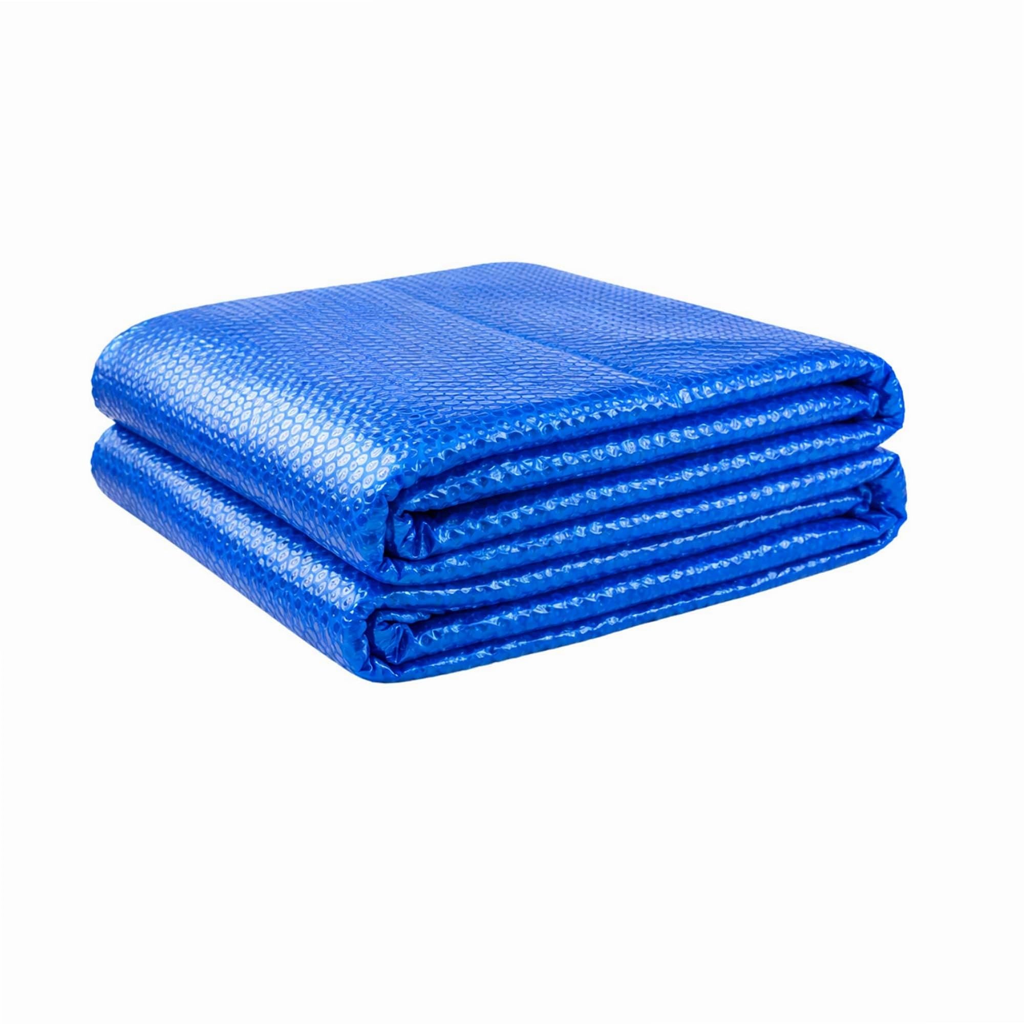 WERKA PRO Bâche à Bulles Ronde Polyéthylène 180 Microns - Traitement Anti-UV - Ø 3,56 m pour Bassin Ø 3,66 m - Bleu - Chauffage Solaire Économique Eau Piscine