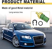 Vista 7 de Sensor de temperatura del refrigerante del motor, compatible con VW Paassat 2.5, TDI 1998-2000, compatible con A3 1.6 1996-2003, S4 4.2 V8