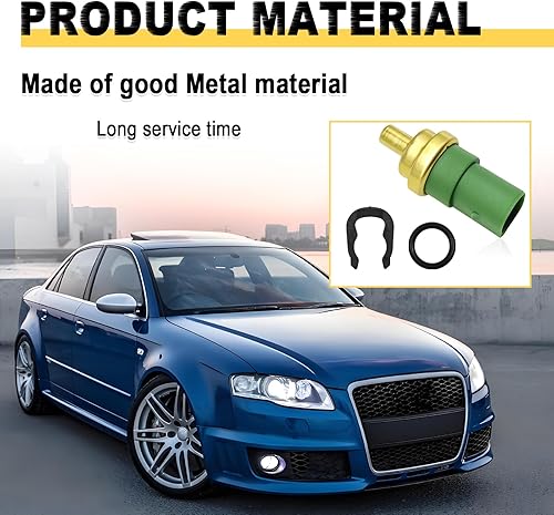 Miniatura 7 de Sensor de temperatura del refrigerante del motor, compatible con VW Paassat 2.5, TDI 1998-2000, compatible con A3 1.6 1996-2003, S4 4.2 V8