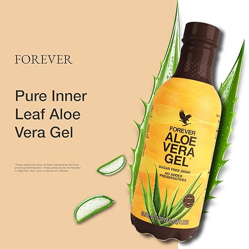 Miniatura 9 de Jugo de aloe vera (paquete de 2) Ayuda digestiva de sabor simple hecho de gel de aloe vera puro 99.7%, sin conservantes añadidos para el sabor