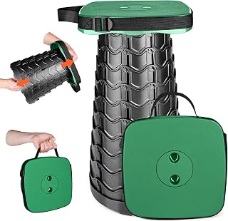 [SCIVEI] 折りたたみ椅子 アウトドアチェア コンパクト 角型 超軽量１秒開閉 耐荷重220 KG 高さ調整可能