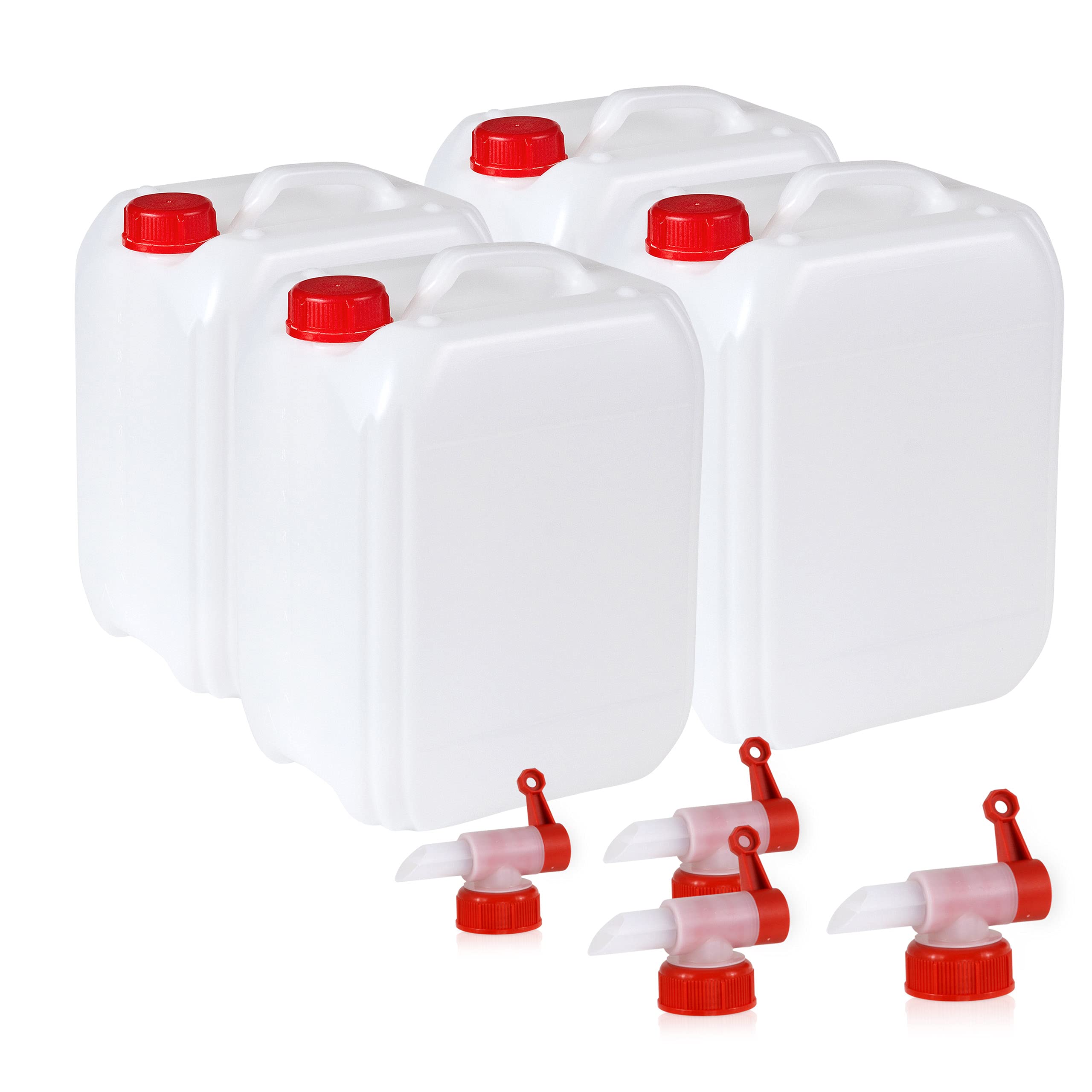 Bidon 5 Litres Octopus Avec Robinet - Filetage 51 Mm - HDPE Alimentaire - Rangement Liquides