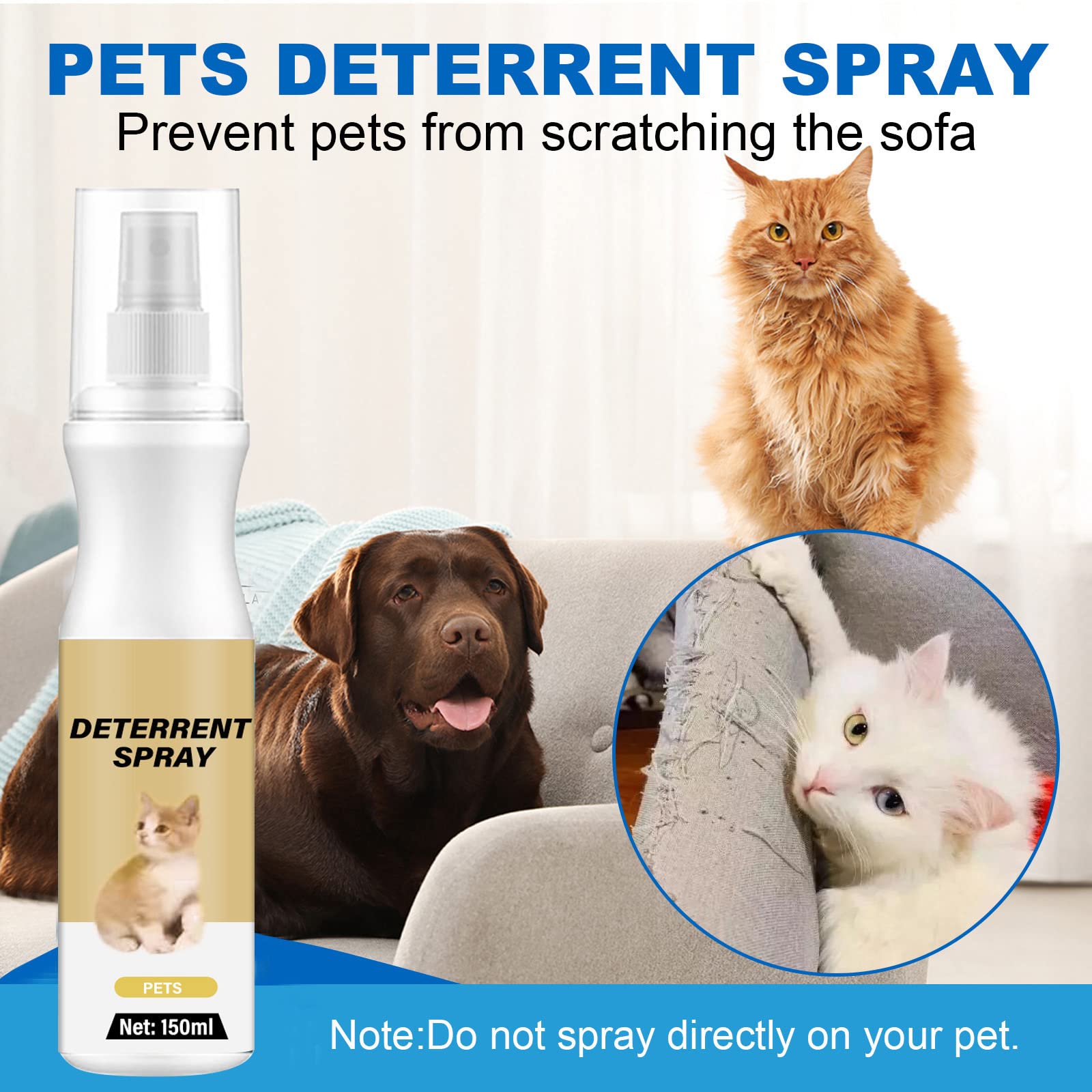 Japan 500Ml Pet Stay Away Spray Anti Pee/Poop/Chew/Mating/Scratch Cat