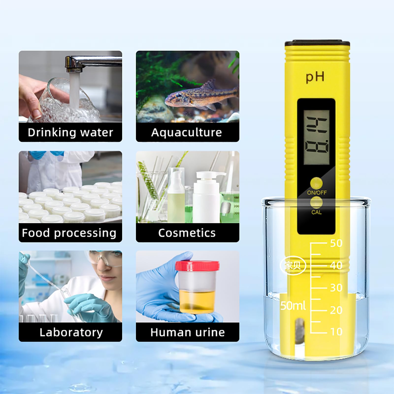 Hydroponics Digital PH Tester Pen, 0.01ph Medidor De PH Tipo Bolígrafo De Alta Precisión Con Rango De Medición De 0-14 PH, Compensación Automática De Temperatura, Para Hidroponía, Bebidas Domésticas