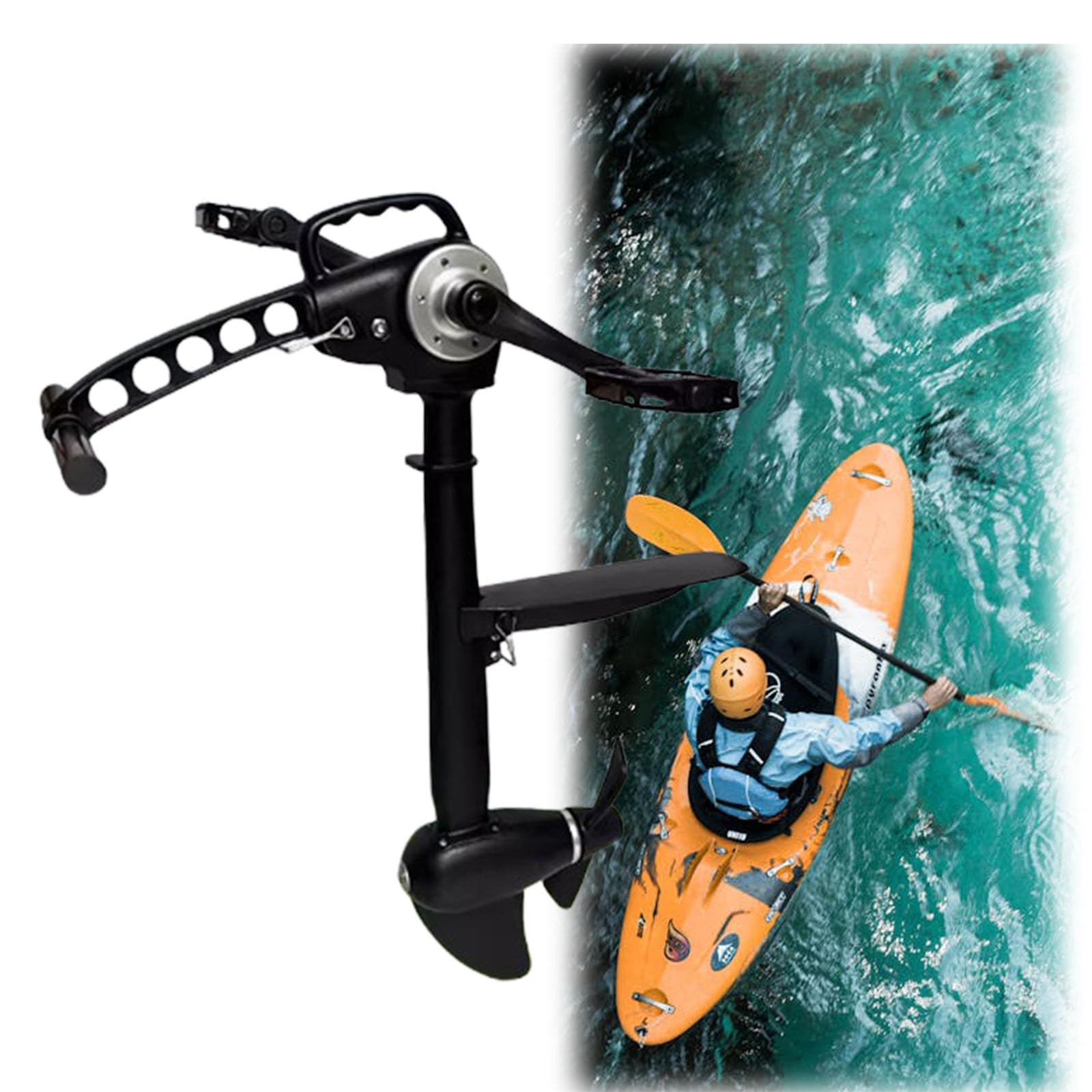 Kayak Pedal Power System,Underwater Clips Pedal System,Foldable Foot Pedals,Foot Power Unit,Replacement Drives Fit All Kayaks and Fishing Boats : Sports & Outdoors