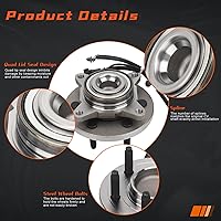 Vista 4 de DRIVESTAR 515143 - Conjunto de rodamiento de rueda delantera y cubo compatible con Lincoln Navigation 2011, 2012, 2013, 2014, Ford F-150/Expedition