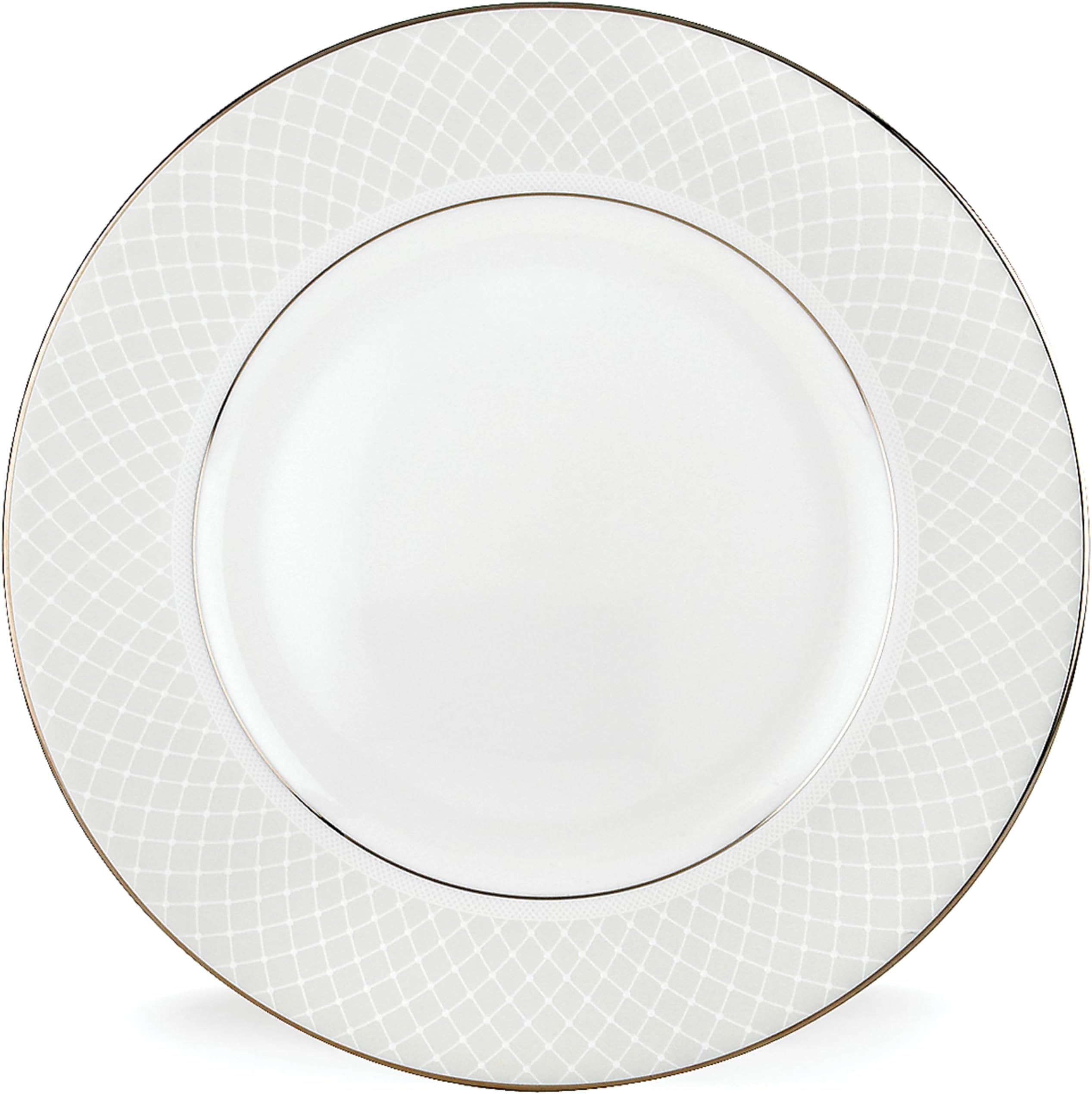 Venetian Lace Dinner Plate, White