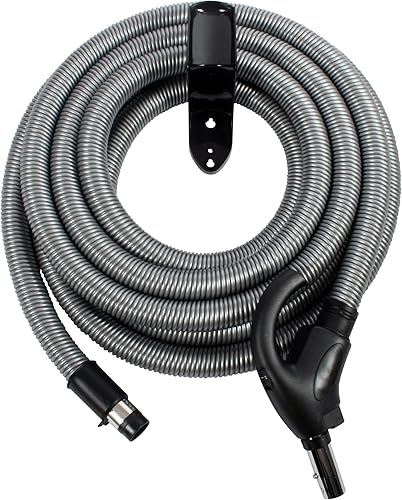 Vista 3 de Cen-Tec Systems 97294 Manguera de vacío central de bajo voltaje y colgador, color plateado