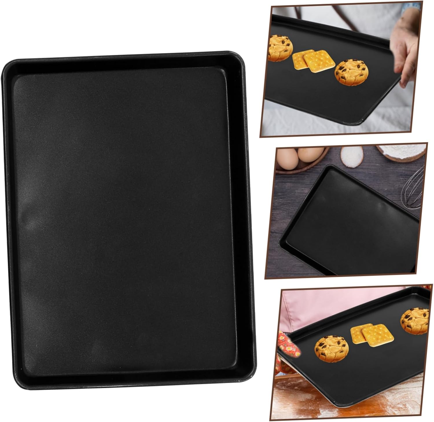 Alloy Baking Sheet Pan Non-stick Oven Tray for Baking Bread Cakes Cookies and Roasting Vegetables Compact for Easy Storage and Professional Results