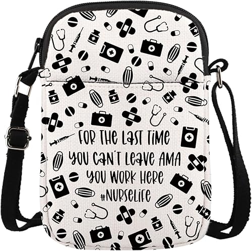 Miniatura 8 de GJTIM Bolsas de maquillaje de enfermería, kit de supervivencia para enfermeras, bolsa con cremallera, regalo para enfermeras, suministros escolares